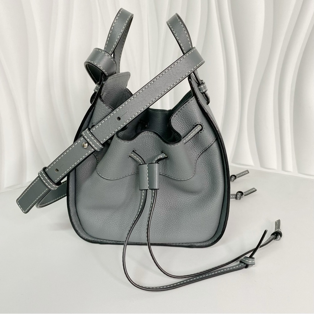 Loewe Hammock Mini Drawstring Handbag Grey - Picture 3 of 9